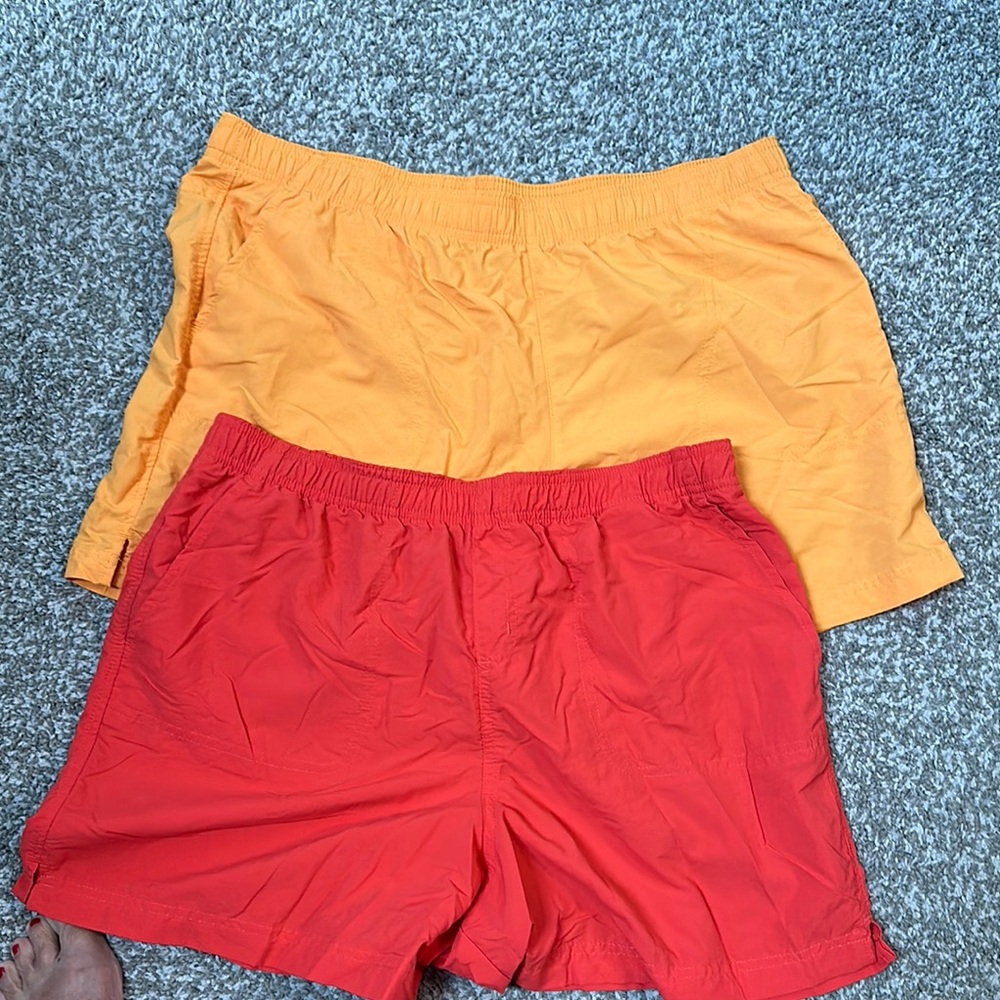 Columbia Red and Orange Shorts